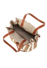 Striped Shopper Bag