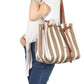 Striped Shopper Bag