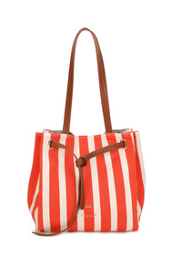 Striped Shopper Bag