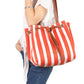 Striped Shopper Bag