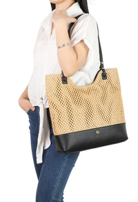 Large Straw Shopper Bag