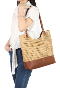 Large Straw Shopper Bag