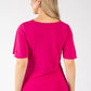 Peach Cowl Neck Top