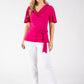 Peach Cowl Neck Top