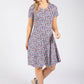 Ditsy Print Short Dress
