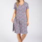 Ditsy Print Short Dress