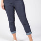 Denim Look Slim Fit Trousers
