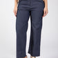 Denim Look Wide Leg Trousers