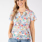 Seashell Print Fine Knit Top