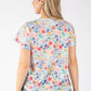 Seashell Print Fine Knit Top