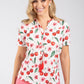 Cerese Cherry Print Top