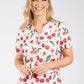 Cerese Cherry Print Top