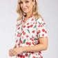Cerese Cherry Print Top