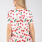 Cerese Cherry Print Top