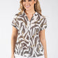 Zebra Print Knit Top