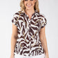 Zebra Print Knit Top