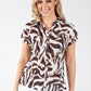 Zebra Print Knit Top