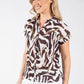 Zebra Print Knit Top