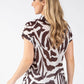 Zebra Print Knit Top