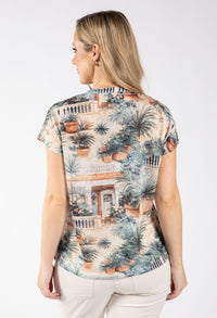 Safpalm Mediterranean Print Knit Top