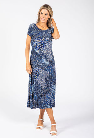 Paisley Print Midi Dress