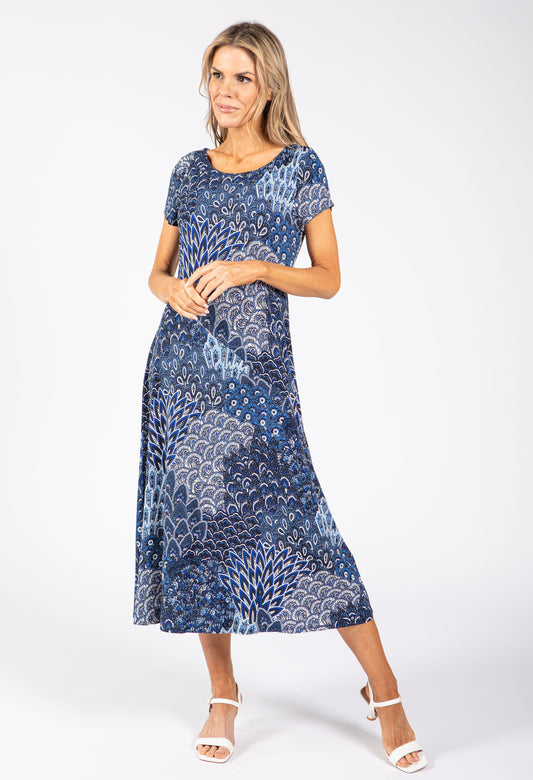 Paisley Print Midi Dress