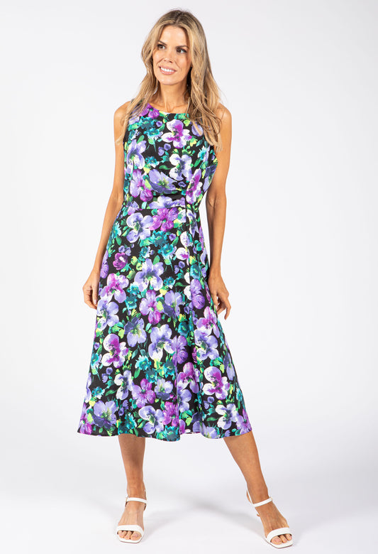 Sleeveless Floral Midi Dress
