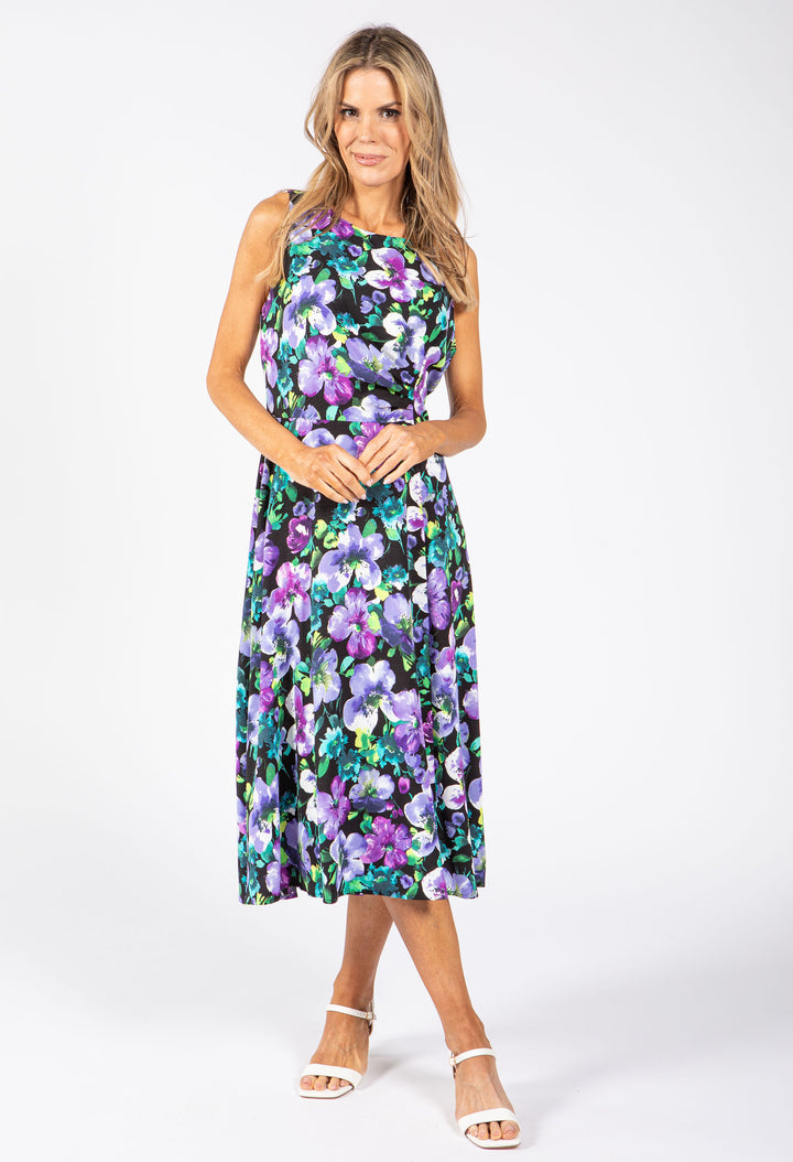 Sleeveless Floral Midi Dress
