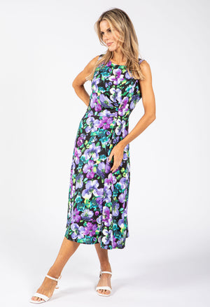 Sleeveless Floral Midi Dress
