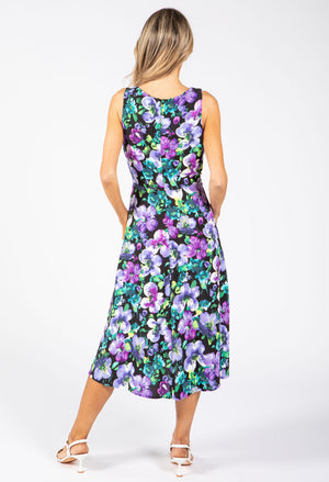 Sleeveless Floral Midi Dress