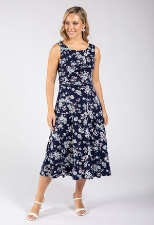 Sleeveless Floral Print Dress