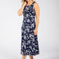Sleeveless Floral Print Dress
