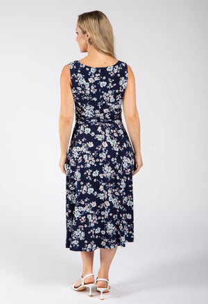 Sleeveless Floral Print Dress