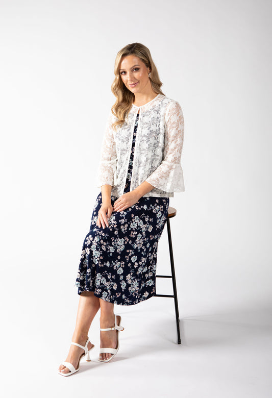 Sleeveless Floral Print Dress