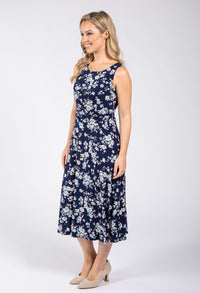 Sleeveless Floral Print Dress