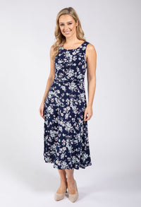 Sleeveless Floral Print Dress