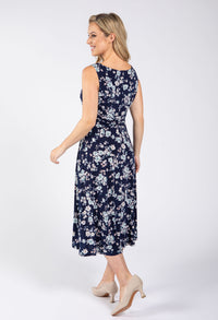 Sleeveless Floral Print Dress