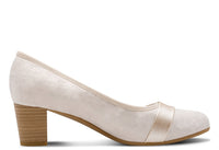 Shimmer Strap Court Heel