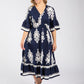 Linen Look Midi Dress