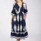 Linen Look Midi Dress