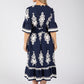 Linen Look Midi Dress