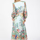 Tropical Print Midi Dress