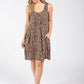 Ditsy Print Sleeveless Dress