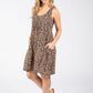 Ditsy Print Sleeveless Dress