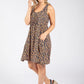 Ditsy Print Sleeveless Dress