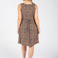 Ditsy Print Sleeveless Dress