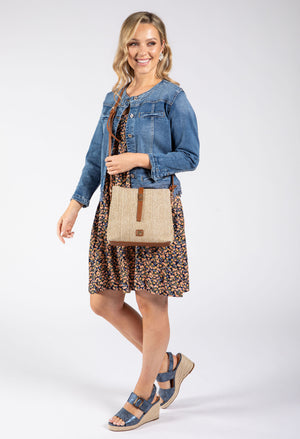 Ditsy Print Sleeveless Dress