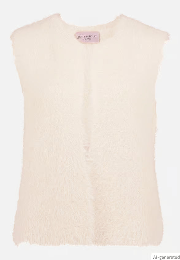 Sleeveless Fluffy Vest