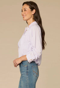 Button Down Striped Woven Shirt