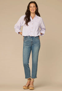 Button Down Striped Woven Shirt